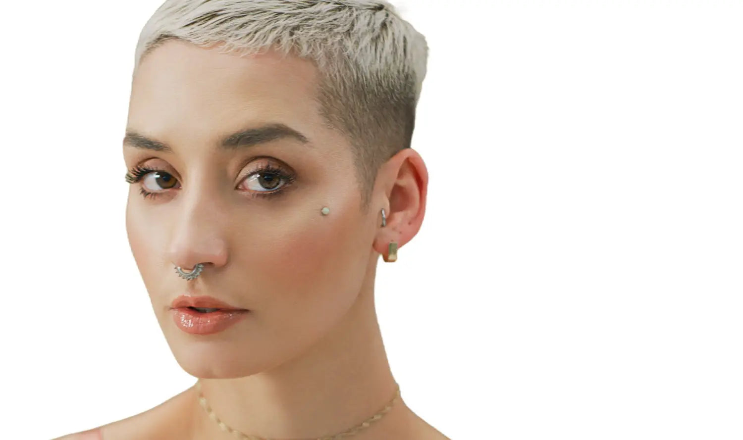 how to hide a nose piercing