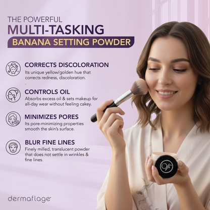 Banana powder setting powder