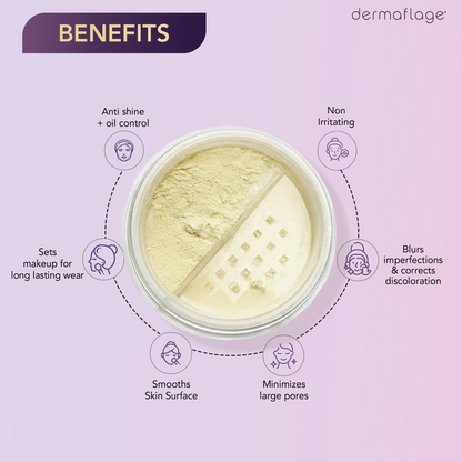 Banana powder setting powder