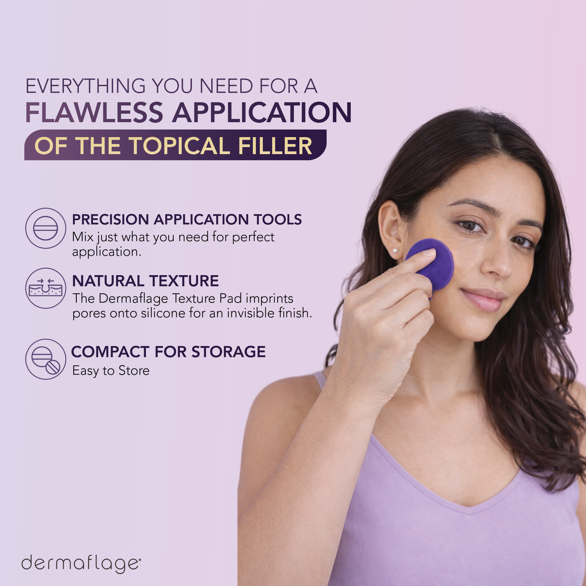 Dermaflage Topical Filler Texture Pad